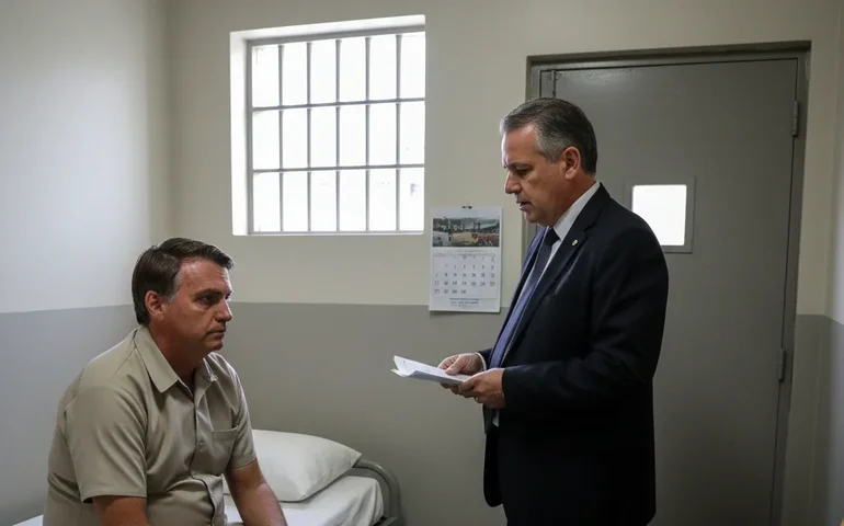 Primeiro dia de Bolsonaro na prisão tem remédios, advogado e ausência de Michelle
