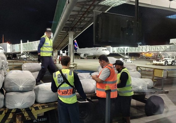 Sefaz apreende R$ 385 mil em mercadorias irregulares no aeroporto de Maceió