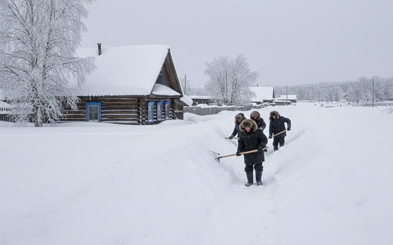 Já pensou em não conseguir sair de casa por causa da neve?