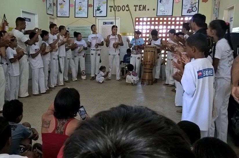 Jovens do Serviço de Convivência participam de torneio de capoeira