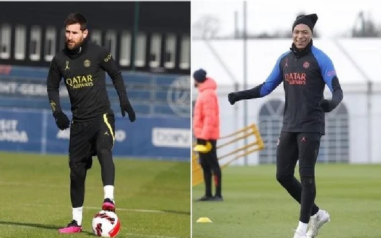 Messi e Mbappé voltam a treinar e são relacionados para PSG x Bayern de Munique