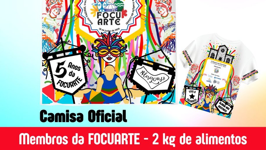 Ressaca da FOCUARTE acontece no próximo dia 04 de abril com muito frevo e o colorido da cultura popular alagoana!