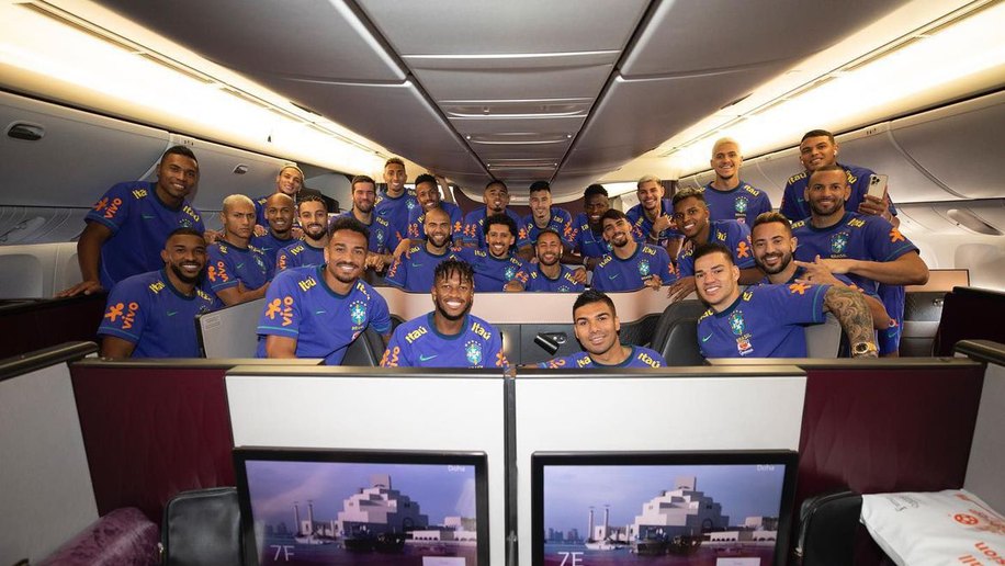 Seleção Brasileira viaja para o Catar em busca do sexto título mundial
