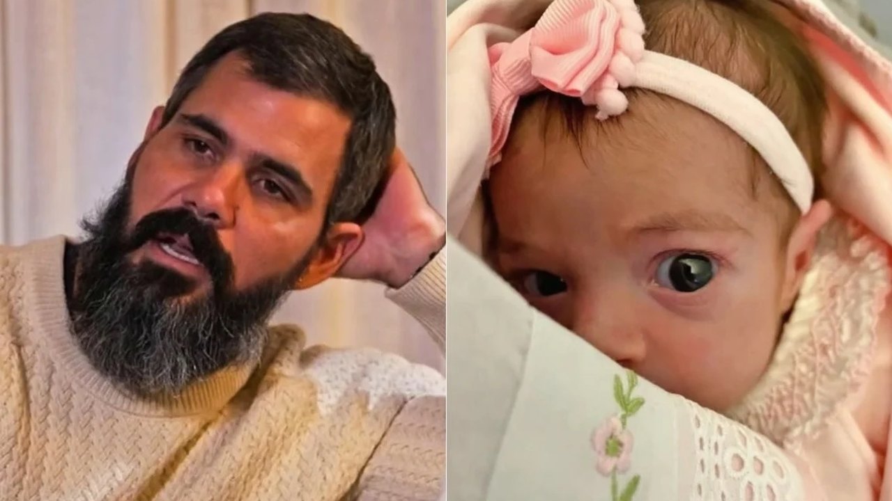 Filha de Juliano Cazarré passa por terceira cirurgia no coração