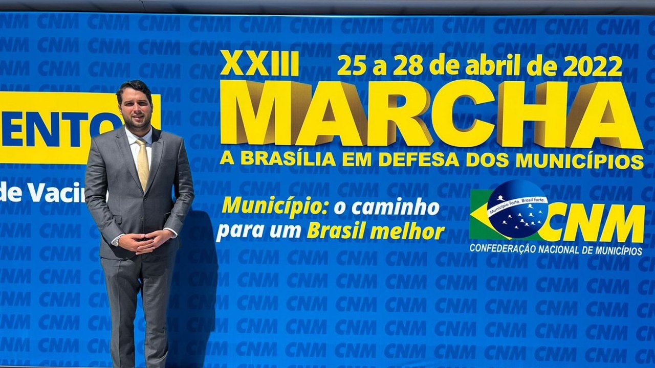 Prefeito de Santana do Mundaú participa da XXIII Marcha a Brasília em defesa dos municípios