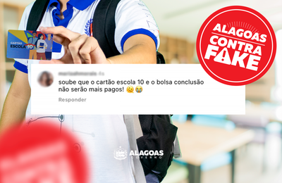 É falso que o Bolsa Conclusão do Cartão Escola 10 vai parar
