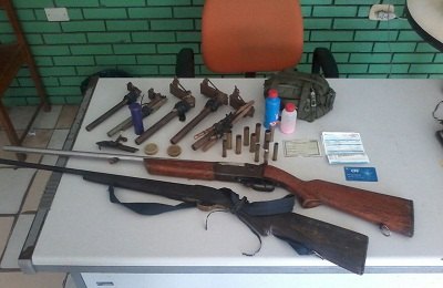 2° BPM apreende armas de fogo em União dos Palmares