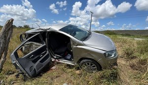 Acidente na SE-361, em Simão Dias / Foto: Foto: BPRv