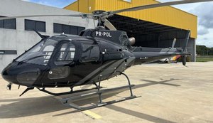 Helicóptero da SSP em leilão. Fonte: Leilões Freire