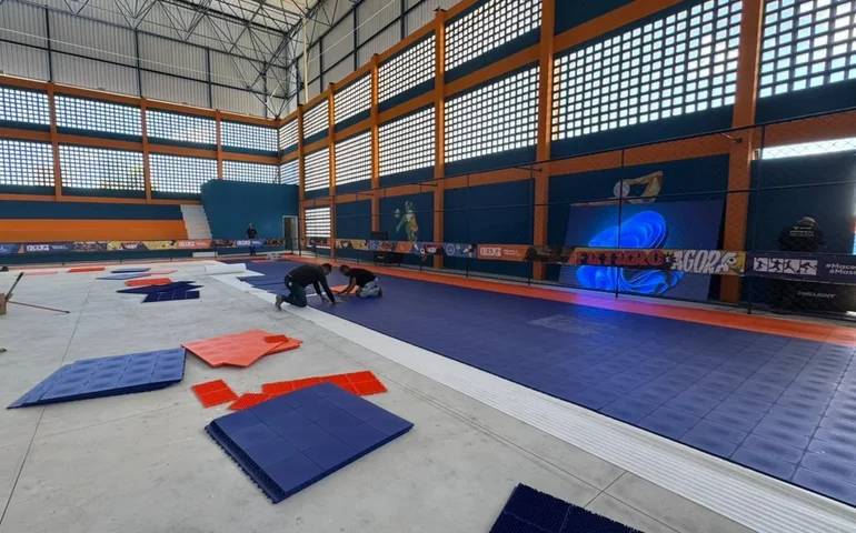 Reforma do Ginásio Tenente Madalena entra na reta final em Maceió