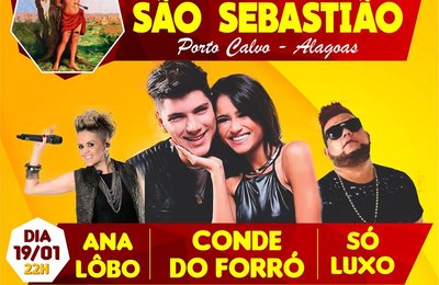 Prefeitura de Porto Calvo divulga programação da festa de São Sebastião