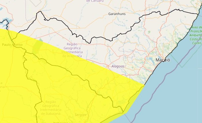 Alerta vale para 35 cidades de Alagoas Alerta vale para 35 cidades de Alagoas