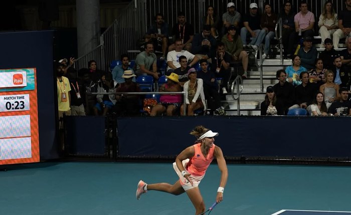 Bia Haddad durante o Miami Open 2025 Bia Haddad durante o Miami Open 2025