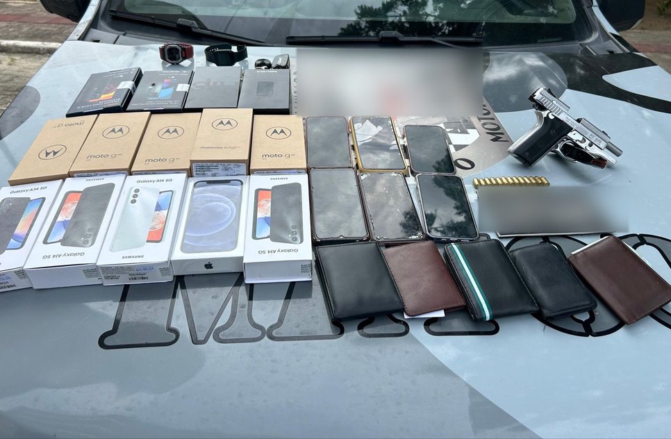 Cinco suspeitos de roubar lojas de celulares em Aracaju são preso no Ceará