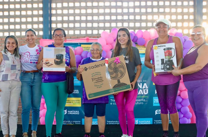 Assistência Social de Santana do Mundaú encerra mês das mães com um super aulão