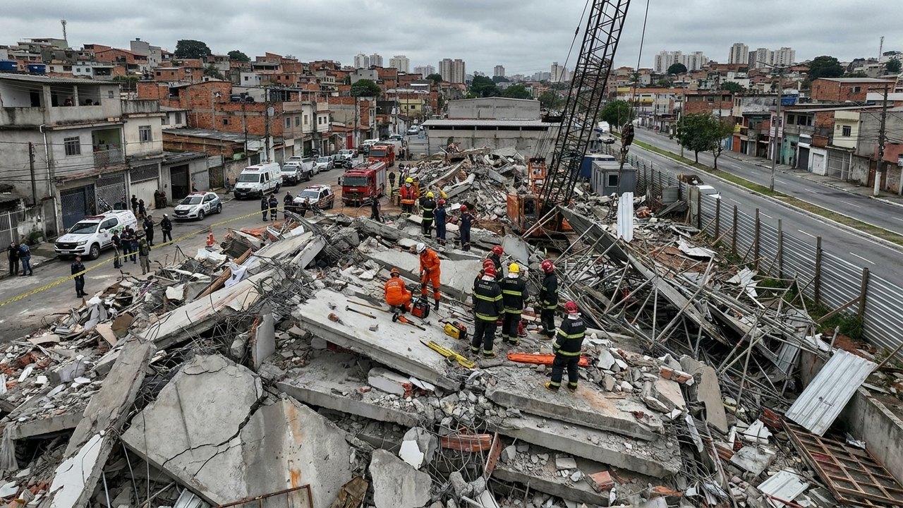 Prefeitura investiga fiscalização de obra que desabou na zona leste de SP; cinco mortos