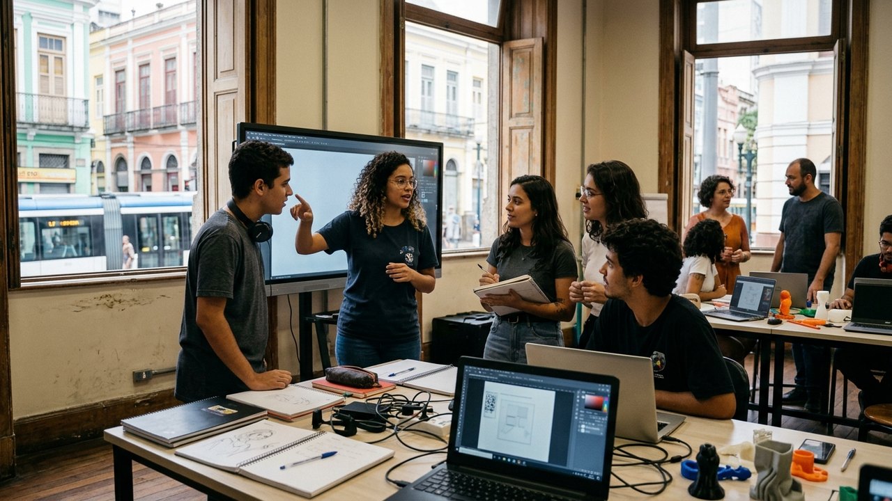 Escola Brasileira de Arte e Tecnologia inicia atividades presenciais no Centro do Rio