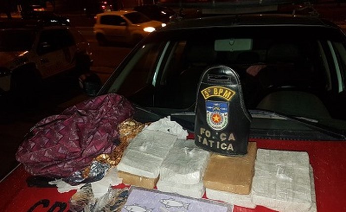 Quase 10 quilos de cocaína são apreendidos pelo 5º BPM em Maceió - Foto: Assessoria