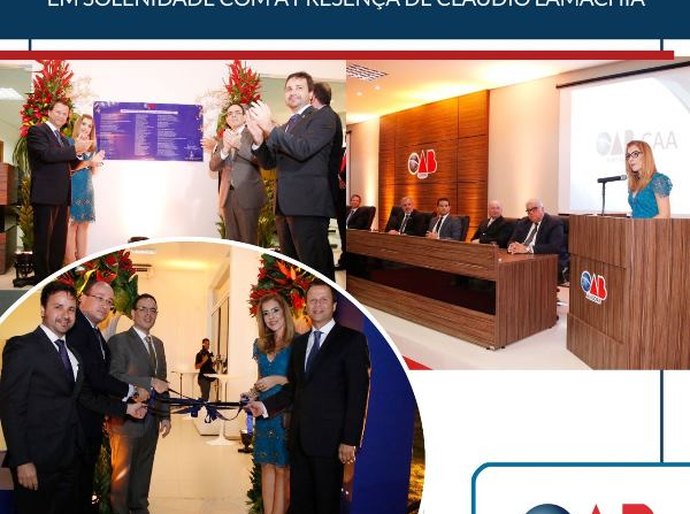 Semana do Advogado: OAB/AL inaugura auditório com a presença de Lamachia