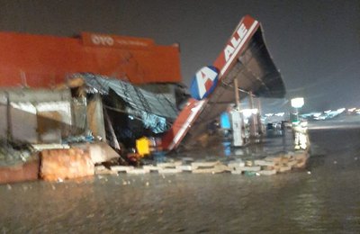 Chuva intensa provoca destruição e alagamentos em Palmeira dos Índios