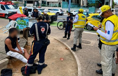 Ronda no Bairro prende motociclista embriagado após atropelamento na Pajuçara