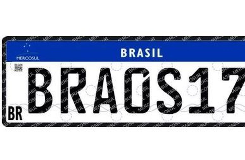 PLACA DETRAN BRASIL