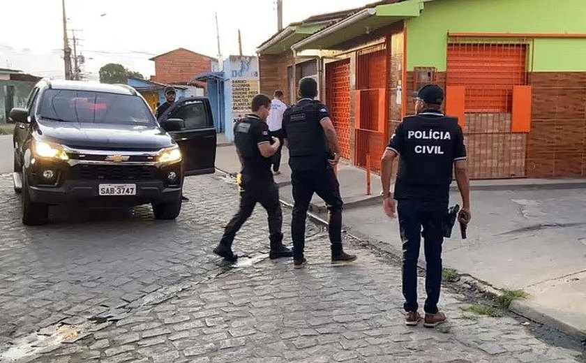 PC cumpre ﻿70 mandados contra acusados de crimes em Maceió e no interior de Alagoas