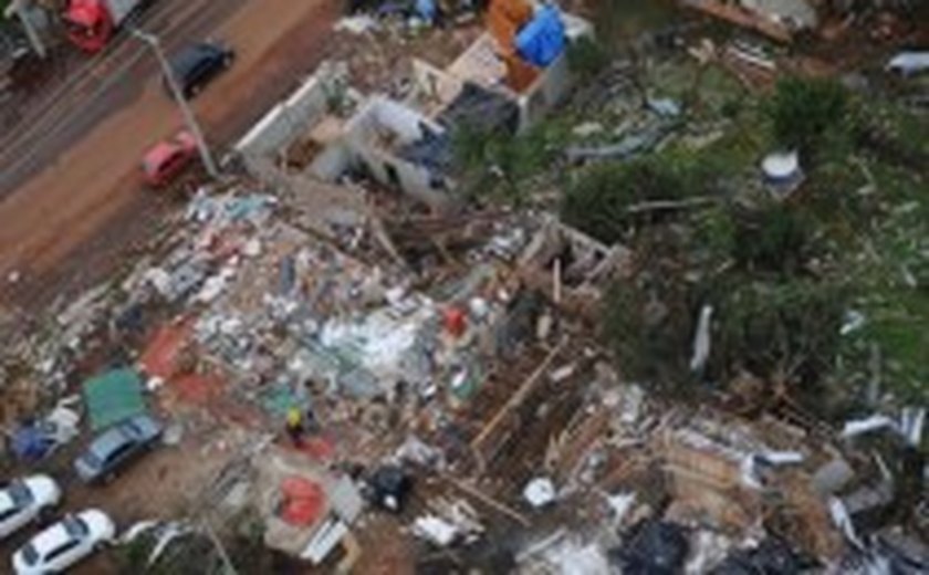 Defesa Civil calcula em mais de R$ 100 milhões prejuízos de Xanxerê com tornado