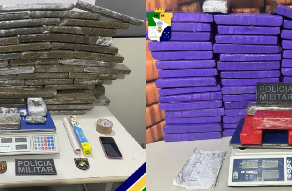 Quase 100 kg de maconha são apreendidos na Grande Aracaju