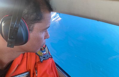 Comando de Aviação faz buscas por pescador que desapareceu no litoral alagoano
