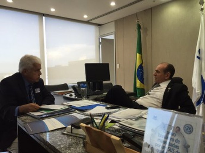 Secretário participa de audiência com o ministro da Saúde