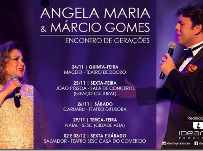 Angela Maria & Márcio Gomes em Maceió