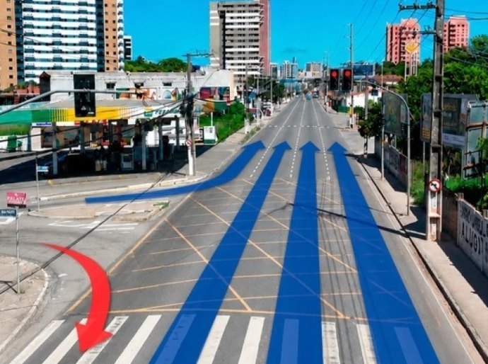 Avenida Gustavo Paiva ganha novo trecho com mão única sentido Centro
