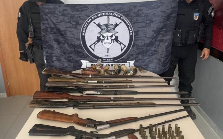 Em uma semana, PM apreende 30 armas de fogo e quase 6Kg de droga em ações na capital e interior