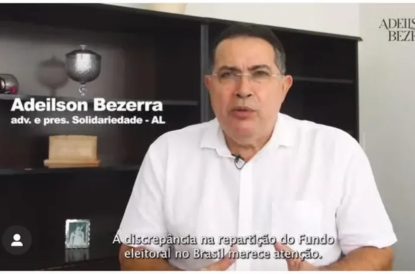 Presidente do Solidariedade em AL dispara críticas sobre rateio dos recursos do fundo eleitoral