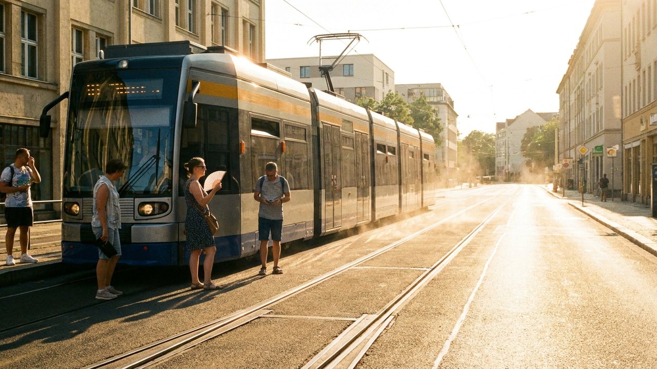 Feito na Alemanha: linhas de bonde não funcionam em meio a temperaturas de 41C em Leipzig