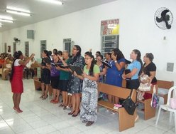 Culto na AD Piranhas durante o feriado