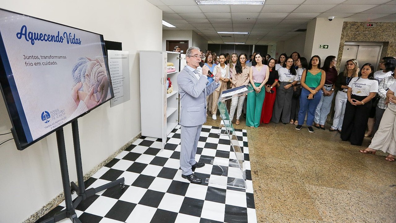 Corrente do bem: Presidente do TJAL convoca alagoanos para a campanha 'Aquecendo Vidas