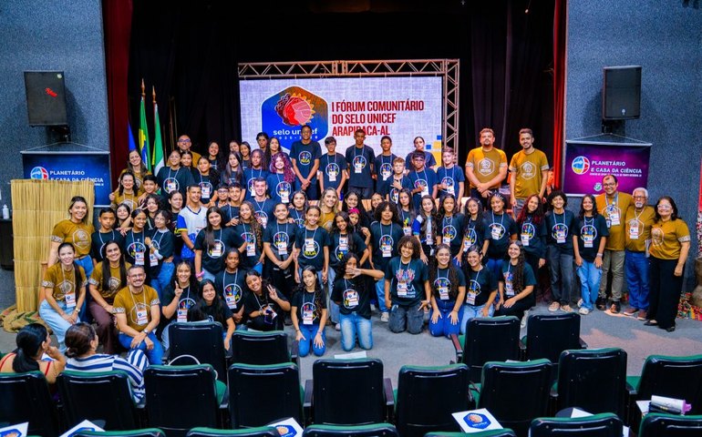 Arapiraca realiza 1º Fórum Comunitário do Selo Unicef e fortalece políticas para crianças e adolescentes