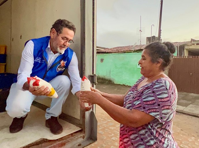 Programa do Leite é retomado em Palmeira e beneficia mais de 5 mil famílias