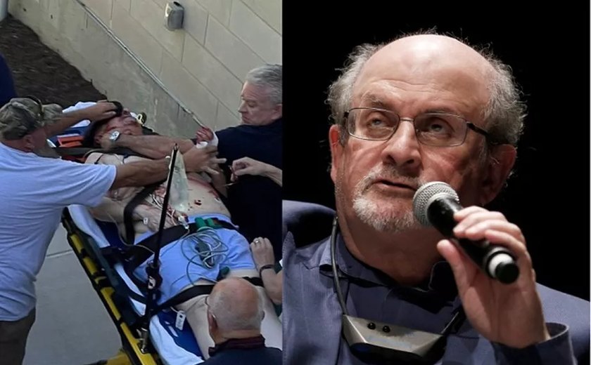 Escritor Salman Rushdie recebeu até 15 golpes em ataque à faca em Nova York