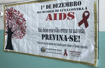 Ações de prevenção e teste rápido são as principais ações deste mês em Palmeira