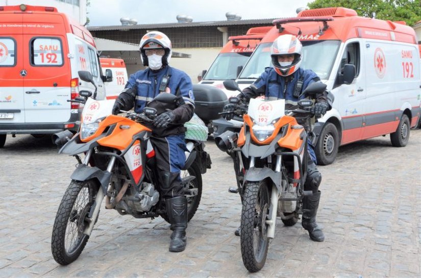 Samu registra mais de 6,5 mil acidentes com motos em Alagoas
