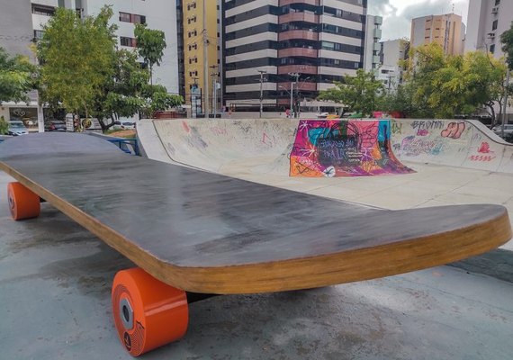 Maceió ganha mais uma espaço criativo com skate de 8 metros