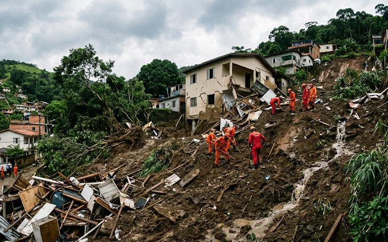 Chuva deixa morto e feridos no Estado do Rio; capital teve o fevereiro mais chuvoso já registrado