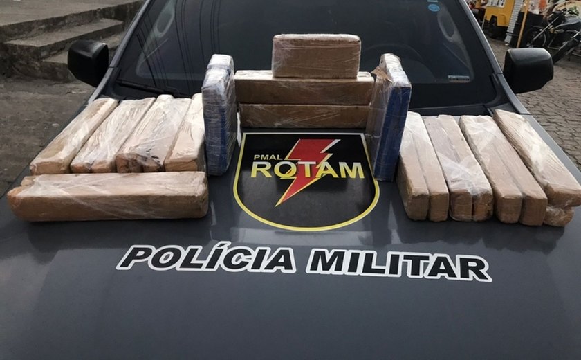 Batalhão de Rotam apreende mais de 26 quilos de maconha na rodoviária de Maceió