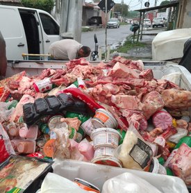 Vigilância Sanitária recolhe mais de 800kg de produtos estragados no Vergel