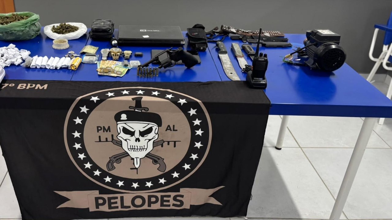 Operação Protetor das Divisas prende suspeito de tráfico e apreende drogas e arma em Maravilha