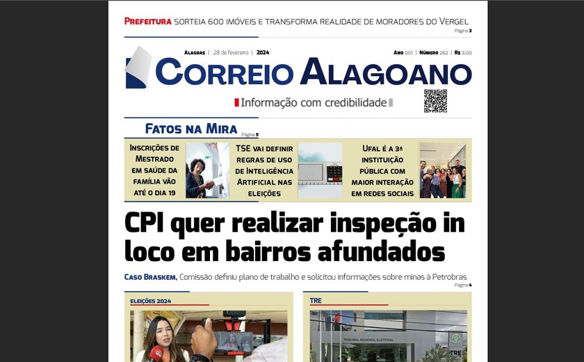 CPI quer realizar inspeção in loco em bairros afundados