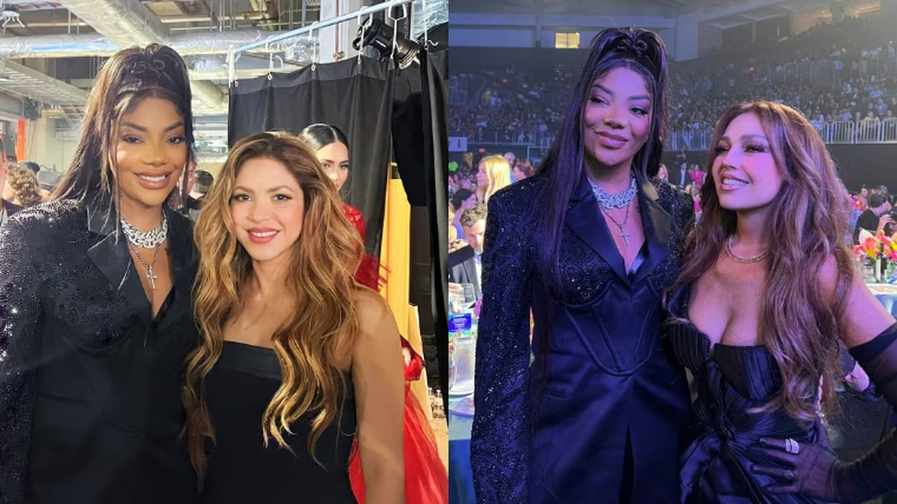 Ludmilla conhece Shakira e Thalía durante o 'Latin Billboard Woman Music'